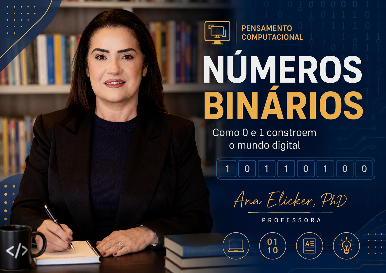 Miniatura do plano Números Binários - linguagem dos computadores